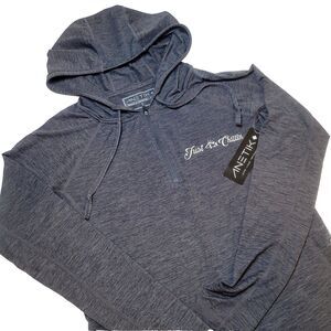 ANETIK Women's Flight Tech Quarter-Zip Small Pullover Vint UV Just Chilling NWT